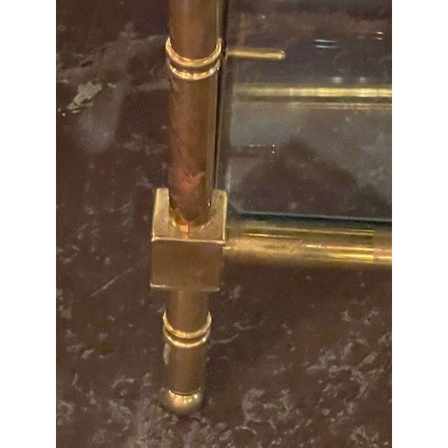 Modern Italian Gilt Brass Coffee Table For Sale - Image 3 of 9
