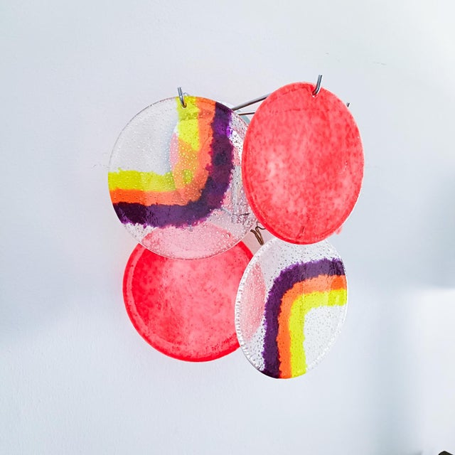 Mid-Century Modern Vintage Italian Sconces by Targetti Sankey, 1970s, Set of 4 For Sale - Image 3 of 12