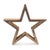 Kenneth Ludwig Chicago Gold Metal Star Candle Holder For Sale - Image 4 of 4