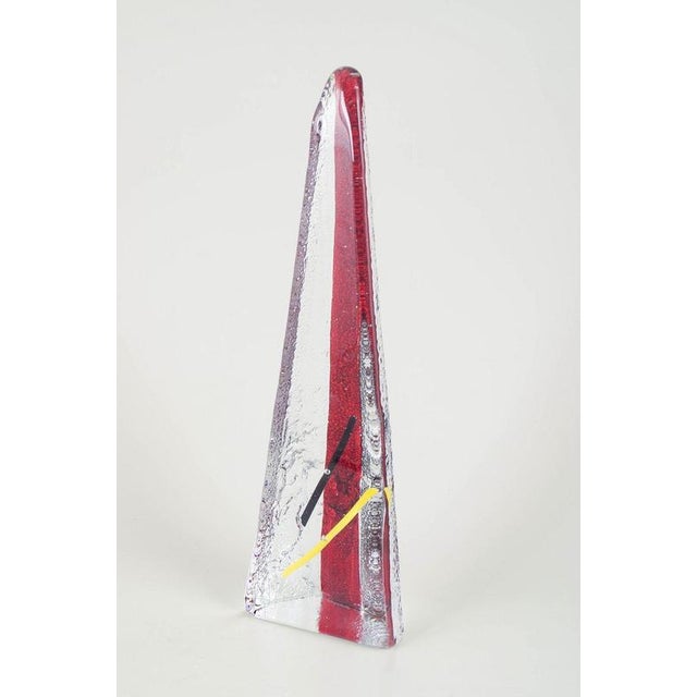 Tall Vintage Swedish Art Glass Sculpture Object from Johansfors, 1980s For Sale - Image 3 of 5