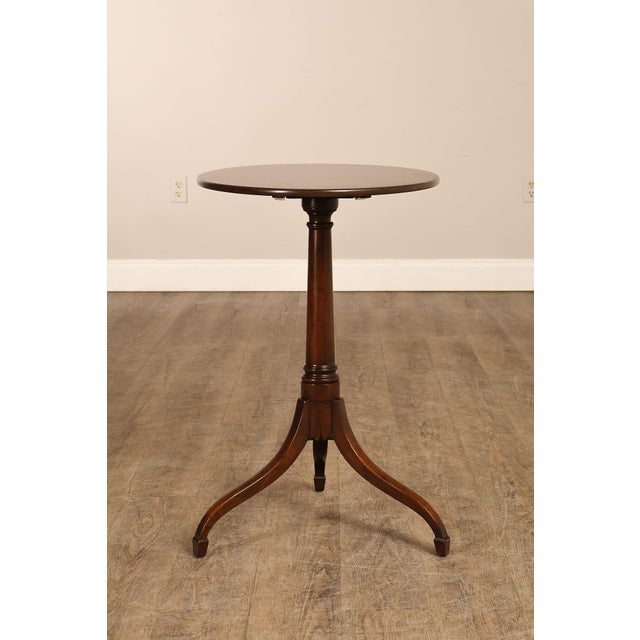 Kittinger Colonial Williamsburg Mahogany Oval Tilt Top Table For Sale - Image 16 of 18