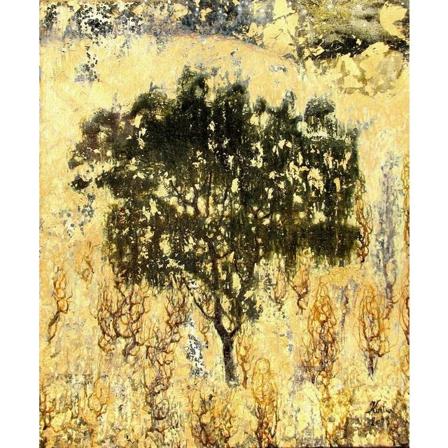 Light night. 2011, oil on canvas, 65x55 cm fantasy landscape with three on golden background kristine kvitka (1983)...