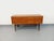 Small vintage Scandinavian-style sideboard from the 1960s, made of teak, with a beautiful, airy, splayed base, two...