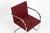 Pair Mid-Century Red Brno Armchairs by Mies Van Der Rohe for Knoll, 1983 For Sale - Image 11 of 18