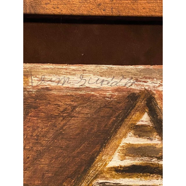 Jimmy Lee Sudduth “Cabin” Folk Art Painting For Sale - Image 10 of 12