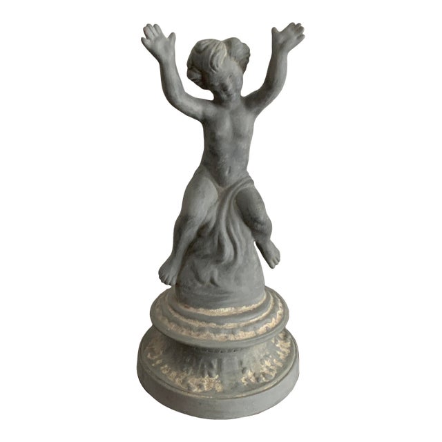 Vintage Statue of a Child / Cherub With Raised Arms by Chanticleer For Sale