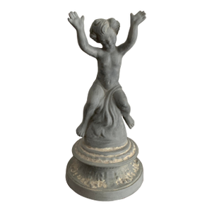 Vintage Statue of a Child / Cherub With Raised Arms by Chanticleer