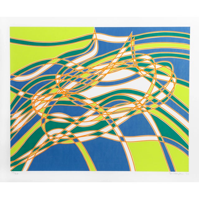 Op Art The Aquarius Suite, Stanley William Hayter Screen Prints - Set of 4 For Sale - Image 3 of 5