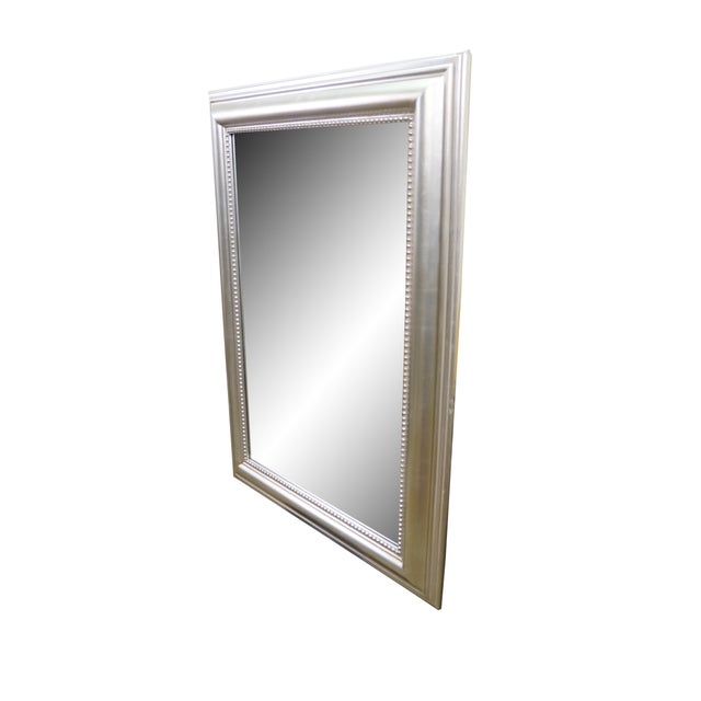 Vintage Uttermost 12005B Silver Beveled Wall Vanity Mirror. Dimensions: 27" x 1.25" x 37" / Mirror - 19.5" x 29.5" (W x D...
