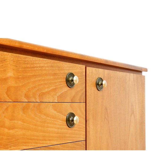 1960s Mid Century Teak Credenza For Sale - Image 9 of 10