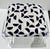 Modern Geometric Black White and Beige Acrylic Bench For Sale - Image 4 of 4