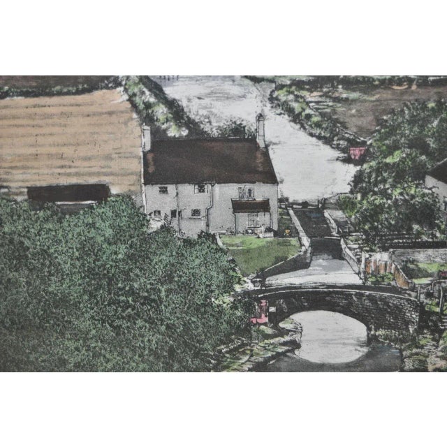 Gray Don Magno "Brighton Canal" Aquatint Etching For Sale - Image 8 of 11