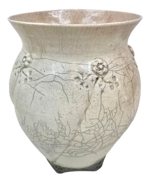 Vintage Handmade Raku Vase