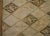 Textile 1930s Beige Cream Trellis-Lattice Folk Art Antique American Hooked Small Rug For Sale - Image 7 of 15