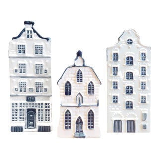 1950s KLM Delft Architectural House Collection, Set of 3 For Sale