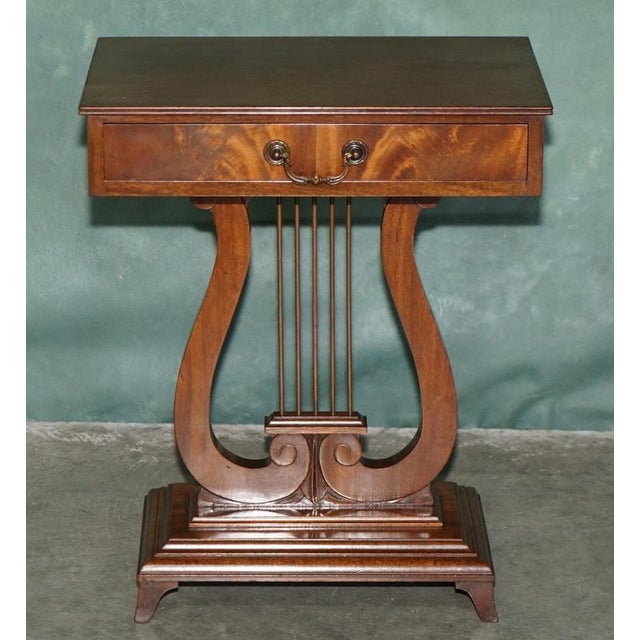 Hollywood Regency Regency Style Hardwood Kyre Form Side Tables, Set of 2 For Sale - Image 3 of 18