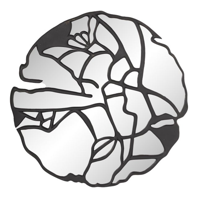 Amici Black Aluminum Mirror For Sale