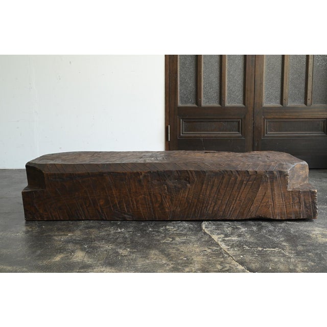 Antique Old Japanese Wooden Low Table / 20th Century / Display Stand/ Ta141 For Sale - Image 12 of 18