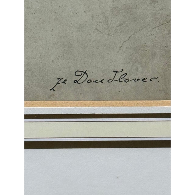 19th Century French Signed Watercolor "Young Soldier", 19th Century For Sale - Image 5 of 7