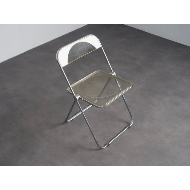 Metal Plia Folding Chairs by Giancarlo Piretti for Castelli, Italy, 1970s, Set of 2 For Sale - Image 7 of 11