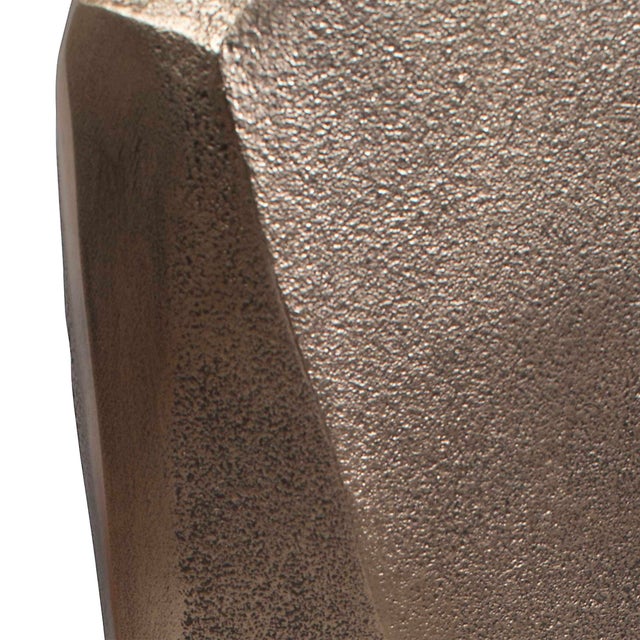 2020s GeoForm Indoor-Outdoor Brass Vases Set/2 For Sale - Image 5 of 6