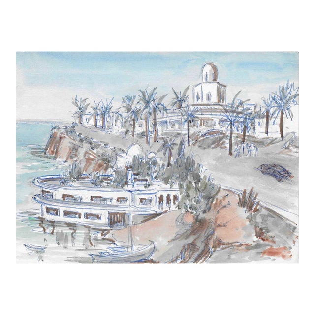 Ivy Attwell Libyan Watercolor For Sale