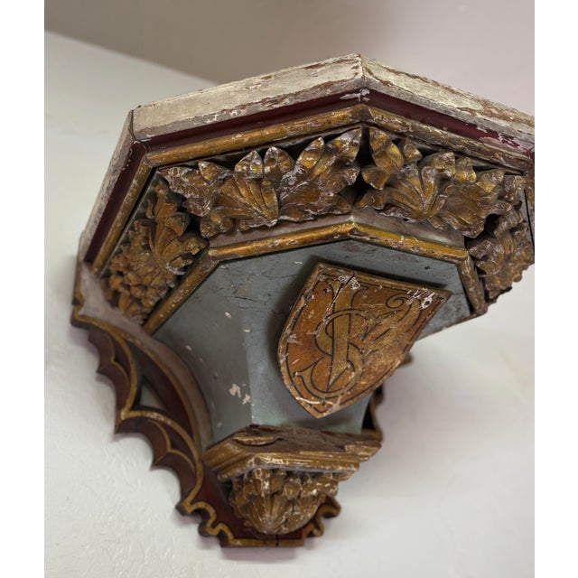 19th Century Painted Corbel For Sale In Los Angeles - Image 6 of 14
