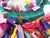 Ribbon Christmas Holiday Wreath, 1980's For Sale - Image 9 of 10
