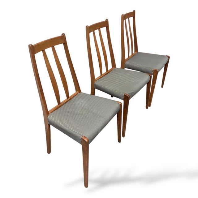 1970s Vintage Danish Teak Dining Chairs from Drylund, 1970s, Set of 3 For Sale - Image 5 of 8