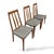 1970s Vintage Danish Teak Dining Chairs from Drylund, 1970s, Set of 3 For Sale - Image 5 of 8