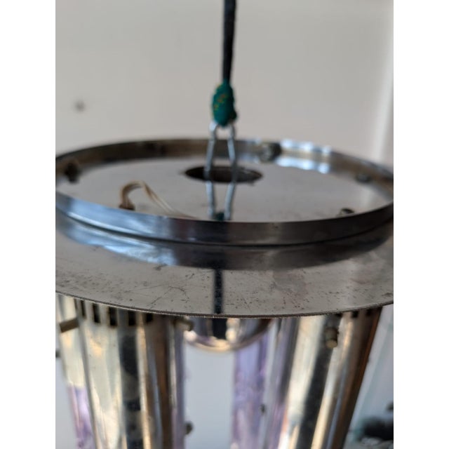 Mid-Century Modern Murano Iridescent Glass Ceiling Light, 1970 For Sale - Image 3 of 12