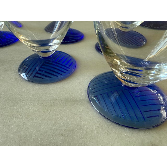 Set of 6 Schott Zwiesel Samba Blue Glasses For Sale In Austin - Image 6 of 8