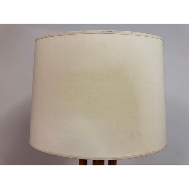 Wood Pine Table Lamp with Rod Base, 1980s For Sale - Image 7 of 14