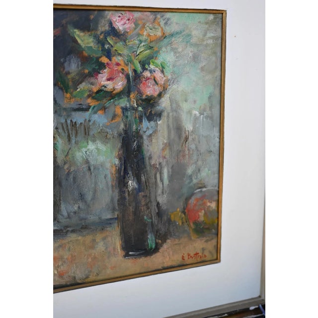 Sold with its original frame without glass. The painting measures 26.5 x 33.5 cm. This piece has an attribution mark, I am...