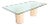 Matteo Grassi Modern Italian Travertine Double Pedestal Glass Top Dining Table, Circa 1970s For Sale