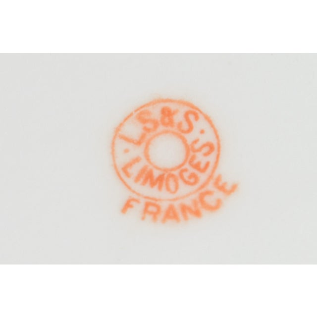 Antique Hand-Painted French Limoges Porcelain Fish Service Set - 14 pcs For Sale - Image 13 of 14