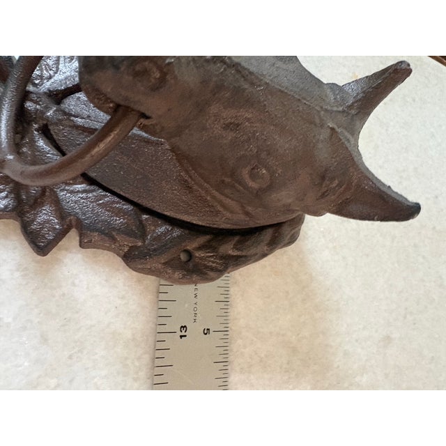 Cast Iron Horse Head With Ring for Holding Towels or Accent Design For Sale In New York - Image 6 of 6