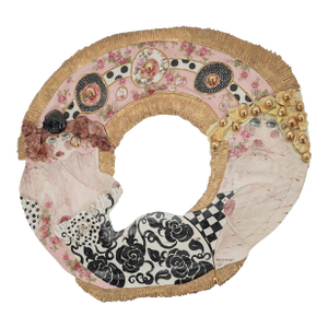 Laney Oxman (American, B. 1945) Floral Mirror
