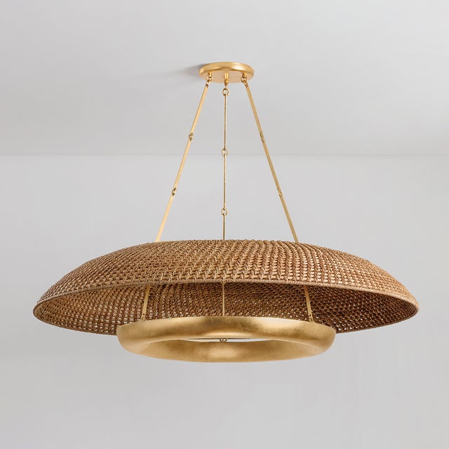Modern, pared-down form language is brought to life through the unique materiality of Oaklyn. A Vintage Gold Leaf trough...