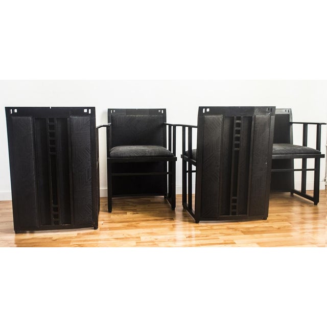 Galaxy Chairs by Umberto Asnago for Giorgetti, Set of 4 For Sale - Image 4 of 11