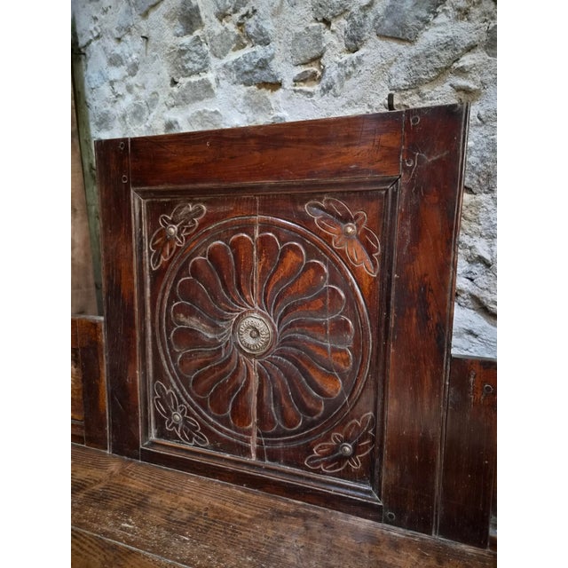 Antique French Folk Art Bench, 1800s For Sale - Image 13 of 18