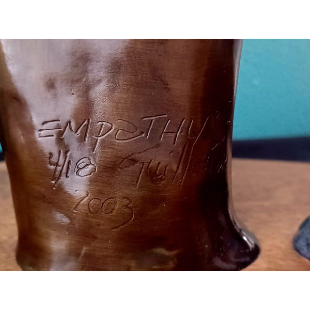 Rare Vintage 2003 Guilloume Perez Empathy Bronze Sculpture Limited Edition 4/18 For Sale - Image 12 of 18
