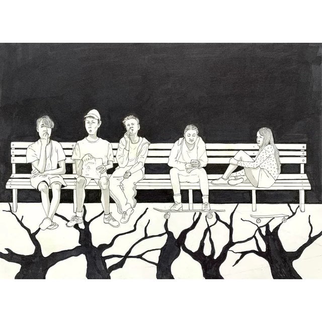 Anna Wardega, Untitled, Ink Drawing, 2020 For Sale - Image 6 of 6