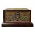 Chinese Dimensional Relief Dragon Motif Square Storage Box Chest For Sale