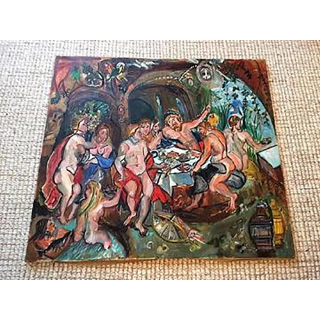 Origin United States Period 1950-1979 Dimensions W. 40 in; H. 36 in; D. 0.75 in; W. 101.6 cm; H. 91.44 cm; D. 1.91 cm;...