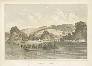 Antique Print of Tokyo Bay or Edo Bay Located in Southern Kantō, Japan, 1856
