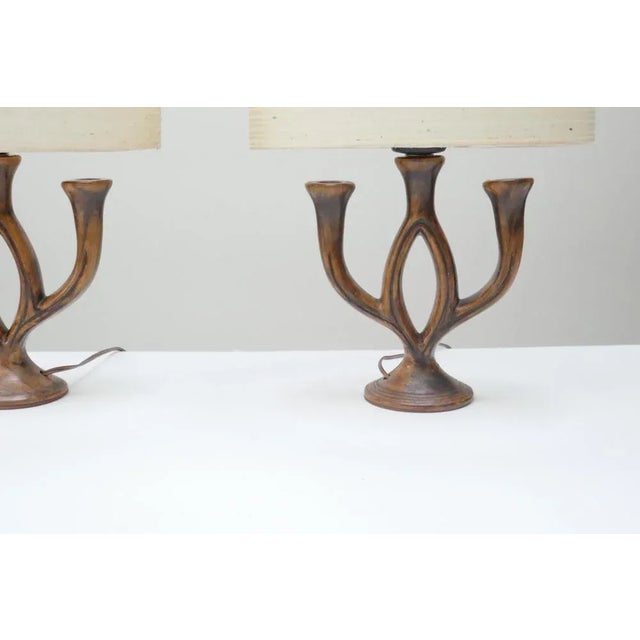 1960s Ceramic Table Lamps, France, 1960s, Set of 2 For Sale - Image 5 of 6