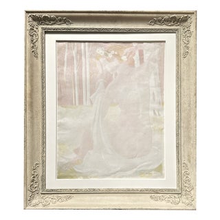 Maurice Denis, Nude, Nymph Crowned with Daisys, 1899, Color Lithograph, Framed For Sale