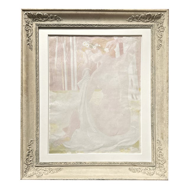 Maurice Denis, Nude, Nymph Crowned with Daisys, 1899, Color Lithograph, Framed For Sale