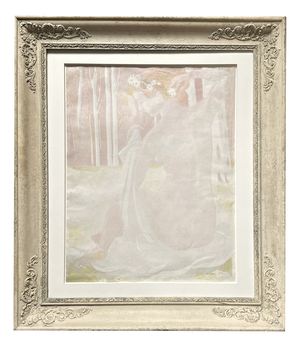 Maurice Denis, Nude, Nymph Crowned with Daisys, 1899, Color Lithograph, Framed